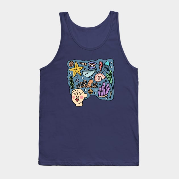 Blue Mind Tank Top by Made by Casey